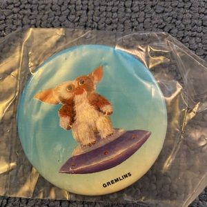 Gremlins vintage pin back button